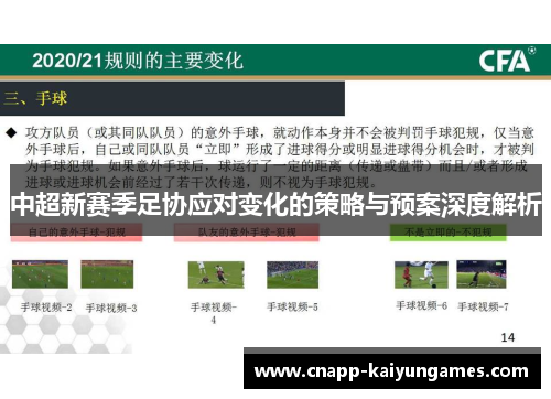 中超新赛季足协应对变化的策略与预案深度解析