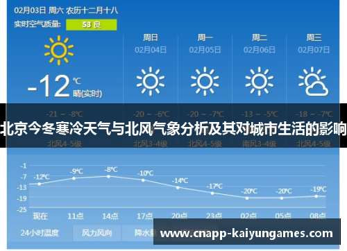 北京今冬寒冷天气与北风气象分析及其对城市生活的影响