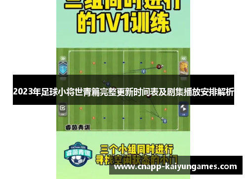 2023年足球小将世青篇完整更新时间表及剧集播放安排解析